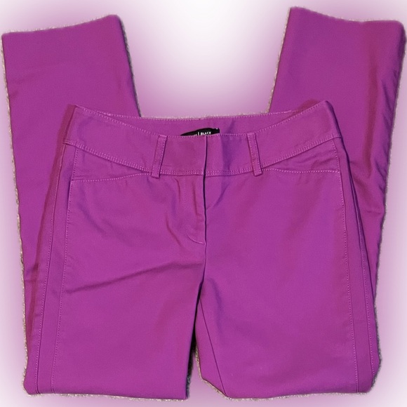White House Black Market Pants - WHBM Slim Ankle Twilight Plum Pants size 0R